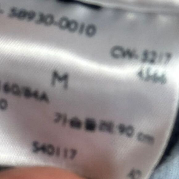 Wrangler Pearl Button Snap Front Light Wash Denim Shirt Sz M - Picture 7 of 7